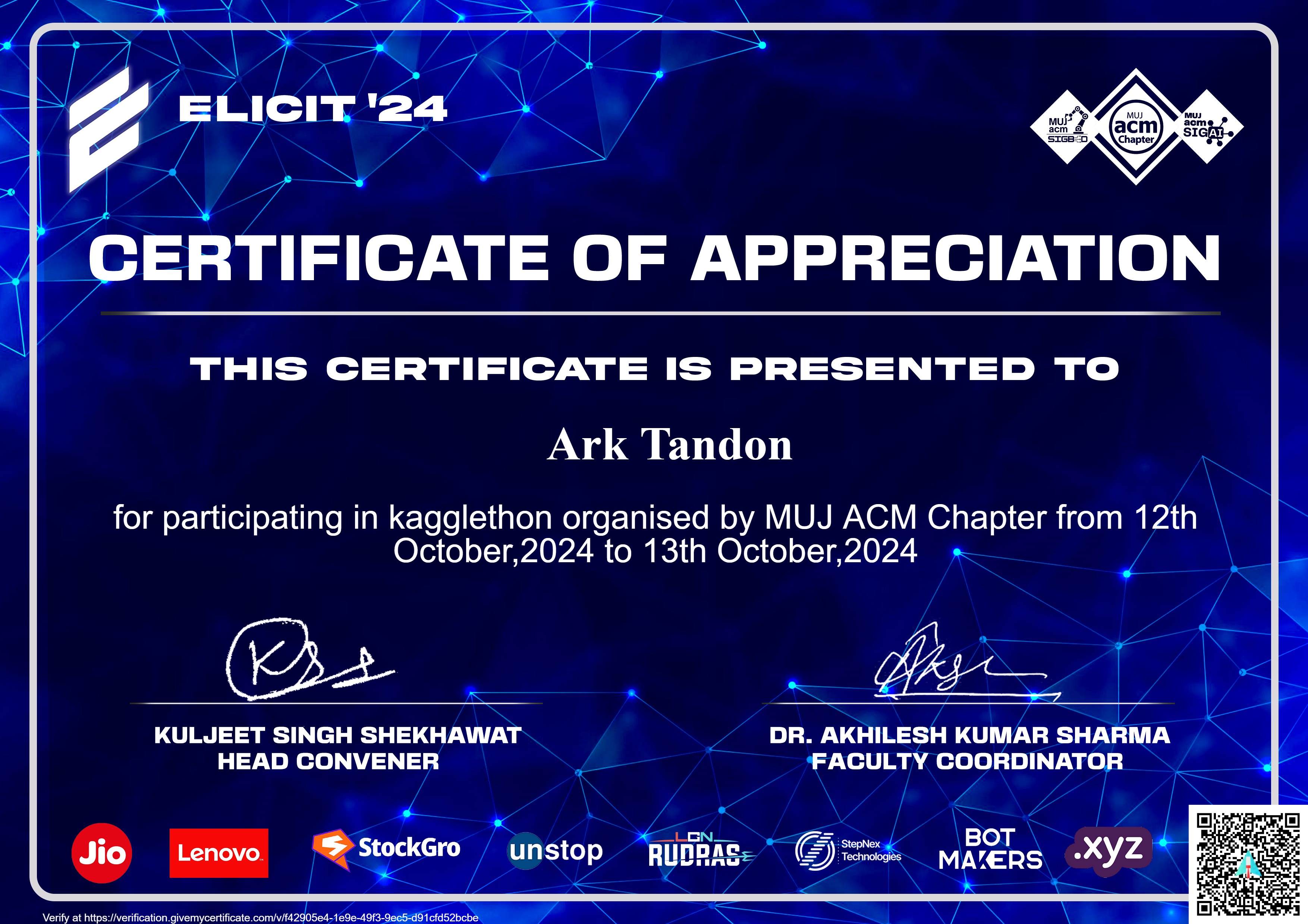 Elicit By Manipal University Jaipur ACM Student Chapter